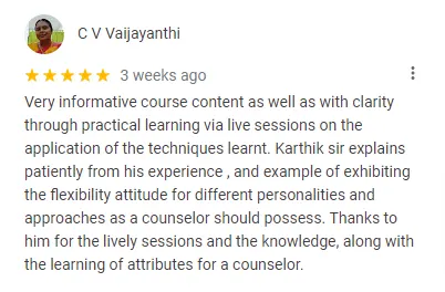 Testimonials - C V Vaijayanthi