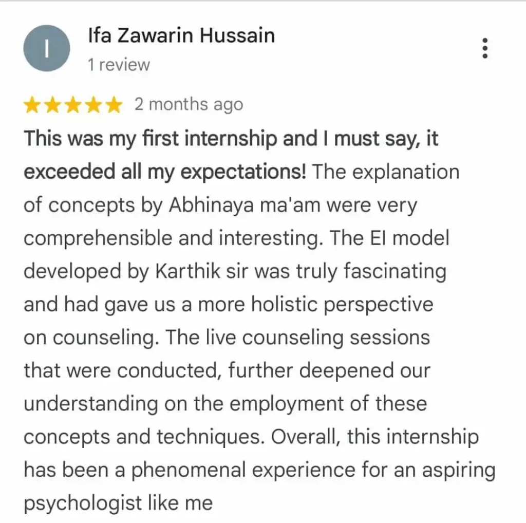 Testimonials - Ifa Zawarin Hussain